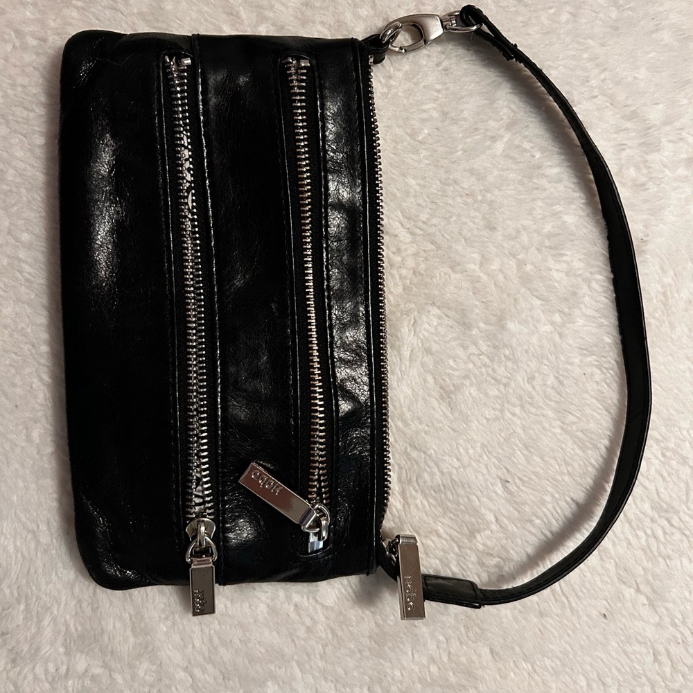 Vintage Hobo crossbody convertible Black Leather bag - Picture 6 of 10